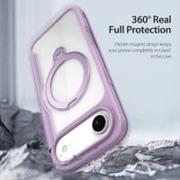 iPhone Air - DUX Ducis Skin X Pro Series Flip Case, étuis (avant et arrière), violet avec MagStand – Bild 7