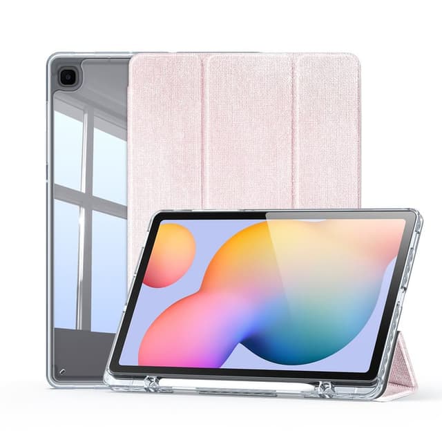 Samsung Galaxy Tab S6 Lite - Dux Ducis Unid Series, étui à rabat relevable, rose