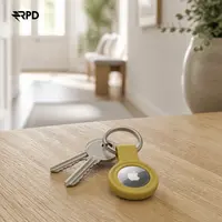 AirTag Schutzhülle - RPD Weichsilikon-Hülle mit Schlüsselring, Gelb – Bild 5