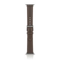 Apple Watch - Leather strap (44-49mm) - Gray with golden silver – Bild 1