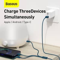 Baseus - Superior Serie - Câble de recharge rapide USB vers M+L+C, 3.5A 1.5m, bleu (CAMLTYS-03) – Bild 6