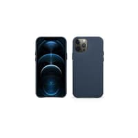 iPhone 12 Pro Max - iCarer Echtleder Backcase blau (RIX1208) – Bild 1