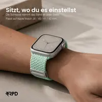 RPD Magnos Magnet Armband Nylon Geflochten für Apple Watch 38/40/41/42mm - Salbeigrün – Bild 4