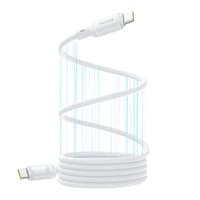 Baseus - PicoGo Series - Magnetic fast charging cable USB-C to USB-C, 240W 1m, moon white (P10376800211-00) – Bild 1
