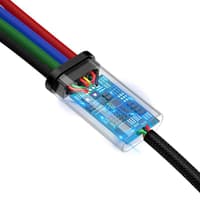 Baseus - Câble de recharge rapide 4 en 1 pour iP+Type-C(2)+Micro, 3.5A 1.2m, noir (CA1T4-B01) – Bild 8