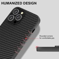 iPhone 7/8/SE 2020/SE 2022 - Robusta custodia in TPU con effetto carbonio, nera – Bild 4