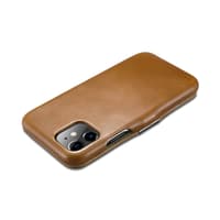 iPhone 11 - Custodia flip in vera pelle iCarer Serie Luxury marrone (RIX1108-GG) – Bild 5