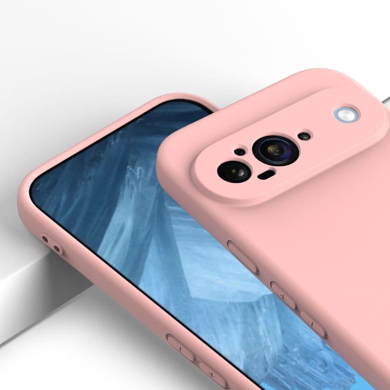 Google Pixel 9 - Housse en silicone rose – 4