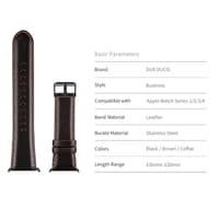 Apple Watch - DUX Business Strap (42mm/44mm/45mm/46mm(10.Gen)/49mm), dark brown – Bild 5