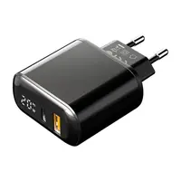 Mcdodo - Digital Display Fast Charger Pro (1x USB-C and 1x USB-A), 20W, Schwarz – Bild 1