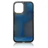 iPhone 16 - Coque avec sable mobile, bleue