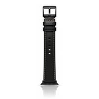 Apple Watch - Leather strap (44-49mm) - Black with black buckle – Bild 1