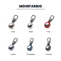 AirTag Schlüsselanhänger - RPD Metall Case, magnetischer Verschluss, Dunkelblau – Bild 5
