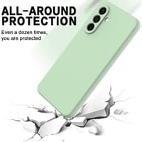 Samsung Galaxy S25 FE - Silikon Schutzhülle, grün – Bild 5