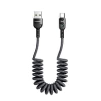 McDodo - Câble spiralé USB-A vers USB-C 1,8m, noir – Bild 1