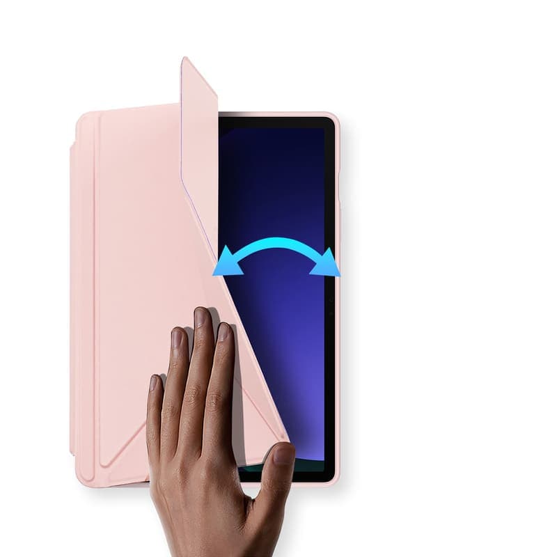 Samsung Galaxy Tab S9 FE Plus / S9 Plus / S10 Plus - Dux Ducis Magi Series, aufstellbares Flip-Etui, Pink – 4