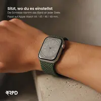 RPD Magnos Magnet Armband Nylon Geflochten für Apple Watch 44/45/46/49mm - Olivgrün – Bild 4