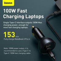 Baseus - Quick Charge - Chargeur rapide multi-ports pour voiture, 160W, Gris (TZCCZM-0G) – Bild 5
