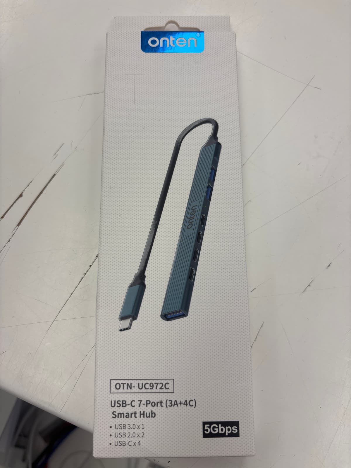 OTN-UC972C - Onten USB-C 7-Ports (3A+4C) Smart Hub 5Gbps