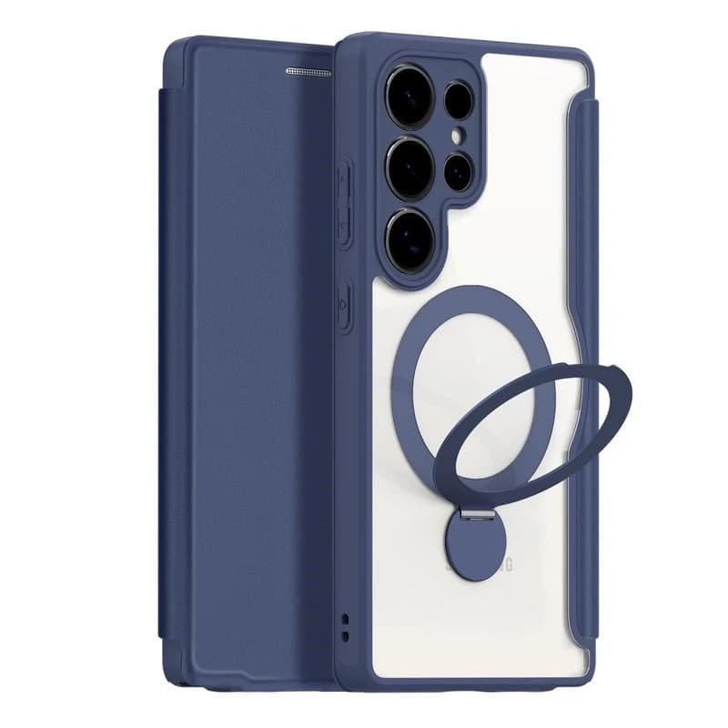 Samsung Galaxy S25 Plus - Dux Skin X Pro Serie mit 360 Grad Ring Stand Blau