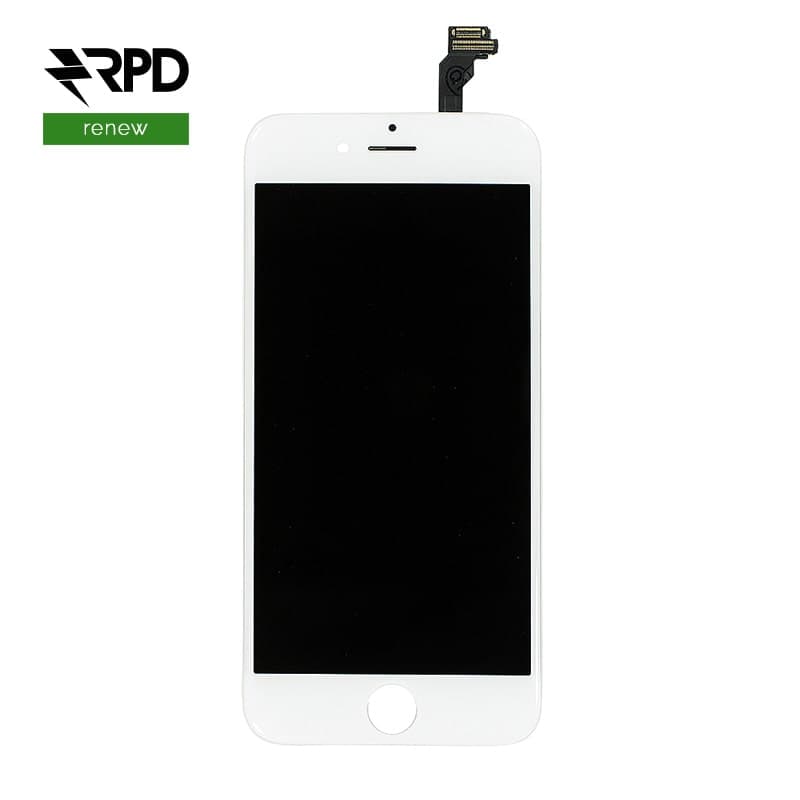 LCD per iPhone 6 2016 – vetro anteriore / LCD bianco, originale, ricondizionato