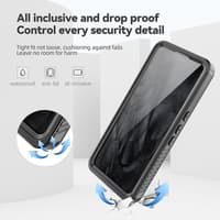 Google Pixel 8 Pro - Redpepper IP68 FS Series Wasserdichtes Outdoor Case, schwarz – Bild 5
