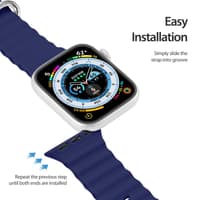 Apple Watch - DUX OceanWave Version Strap - 42mm/44mm/45mm/46mm(10.Gen)/49mm, Blue – Bild 7