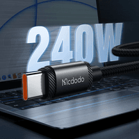 McDodo - USB-C to USB-C, Charging and Data Sync, 240W, 1.2m, Schwarz – Bild 7