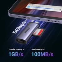 Ugreen - USB-C card reader TF/SD (CM184 / 50704), gray/black – Bild 3
