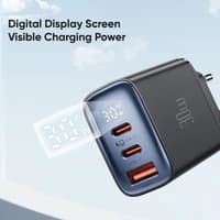 McDodo - Fast Charger with Digital Display, 30W, 2x USB-C & 1x USB-A, Black – Bild 6