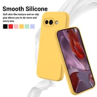 Google Pixel 9A - Silikon Schutzhülle, gelb – Bild 5