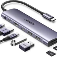 Ugreen - USB-C Hub 7-in-1 with HDMI, SD/TF & PD (CM195 / 15214), gray/black – Bild 5