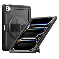 iPad Pro 13” (M4, 2024) - RPD - HEX-S FE, Rugged TPU Case mit Handstrap, schwarz – Bild 1