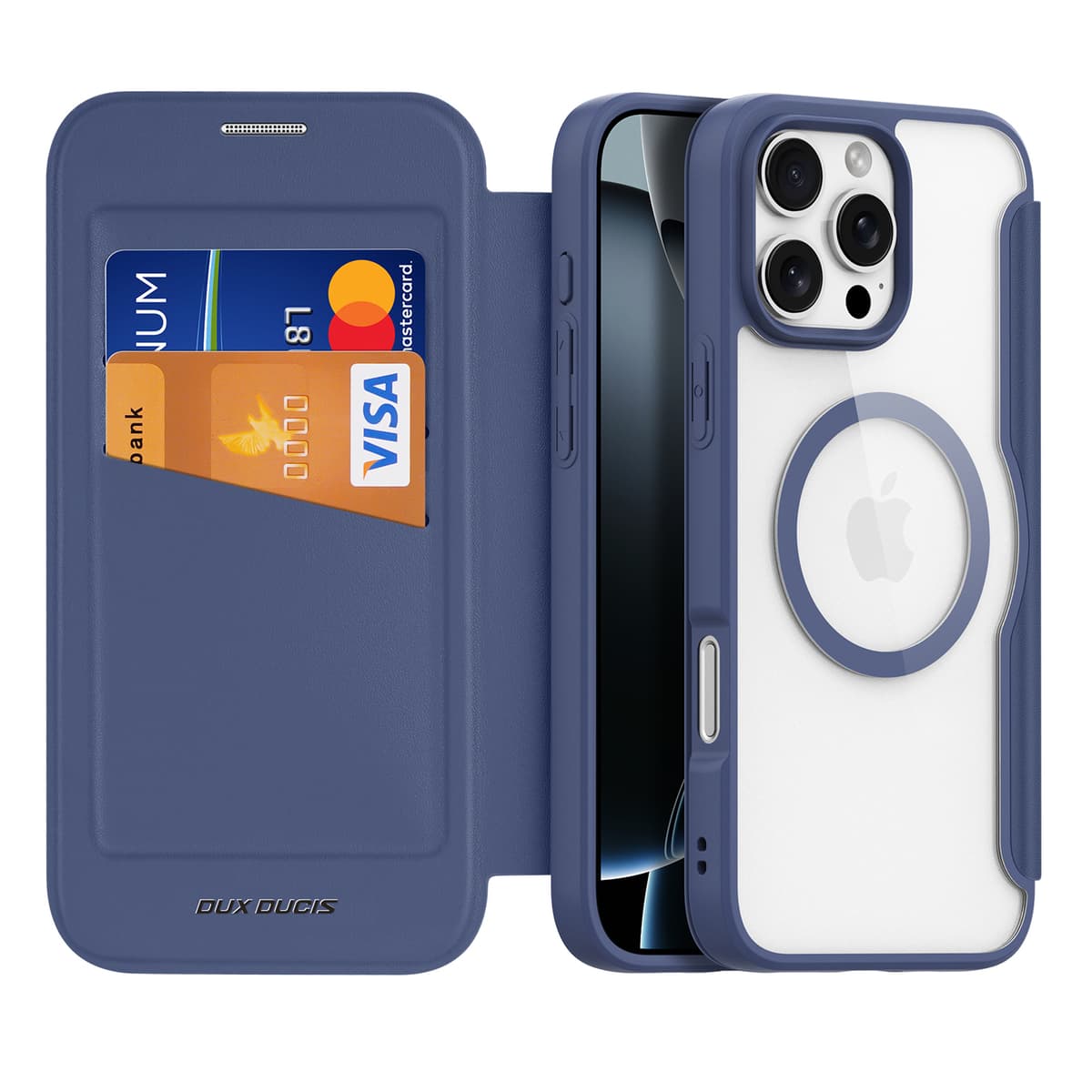 iPhone 15 Pro - Dux Ducis Skin X Pro Series Hülle mit MagSafe, Blau