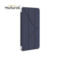 iPad 10.2" (iPad 7/8/9) - Étui portefeuille Mutural pour iPad avec porte-stylo, bleu foncé – Bild 1