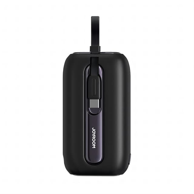 Joyroom - 22.5W Mini Powerbank Colorful Series with dual cables, 10,000mAh, incl. USB to Type-C cable (0.25m), black (JR-L012)