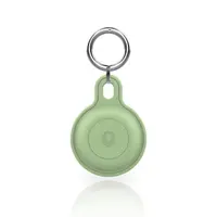 AirTag Keychain - RPD Silicone Case with Shield Emblem, Green – Bild 1