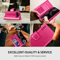 Google Pixel 10 / 10 Pro - Hanman Mill Flip Case mit 3 Kartenfächern, Pink – Bild 7