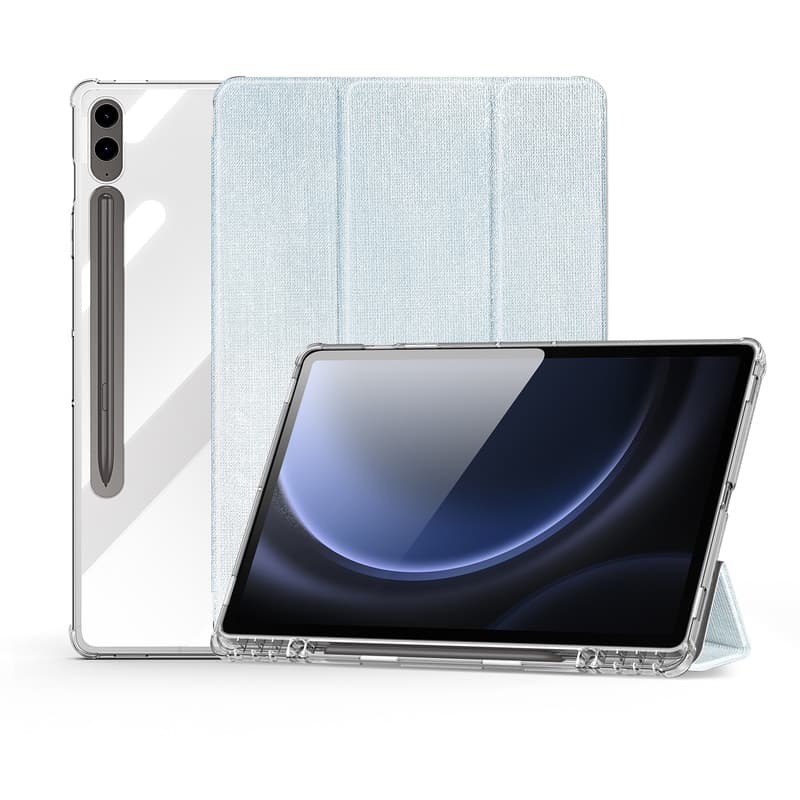 Samsung Galaxy Tab S9 FE Plus / S9 Plus / S10 Plus - Dux Ducis Unid Series, aufstellbares Flip-Etui, Blau – 3