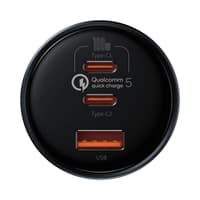 Baseus - Quick Charge - Chargeur rapide multi-ports pour voiture, 160W, Gris (TZCCZM-0G) – Bild 9