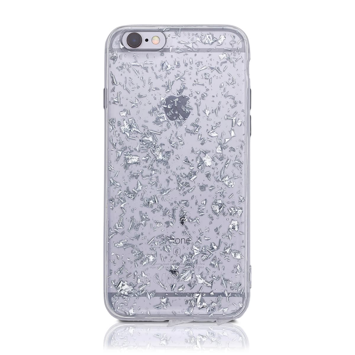 Apple iPhone 6 / iPhone 6S - Fiocchi di foglie d'argento