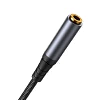 Joyroom - SY-A09 Audio-Transfer Serie AUX-Verlängerungskabel (3,5mm Stecker zu 3,5mm Buchse, 1,2m), Schwarz – Bild 3