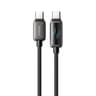 McDodo - 100W Type-C vers Type-C, Charging Speed Visible Cable, 1.2m, noir