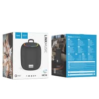 Hoco HC14 portable wireless speaker mit RGB Ringlicht schwarz – Bild 2