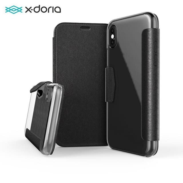 iPhone Xr - X-Doria/Raptic Engage Folio - Flip Etui, Schwarz
