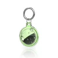 AirTag Schlüsselanhänger - RPD TPU Case, wasserabweisend, transparent, Grün – Bild 1
