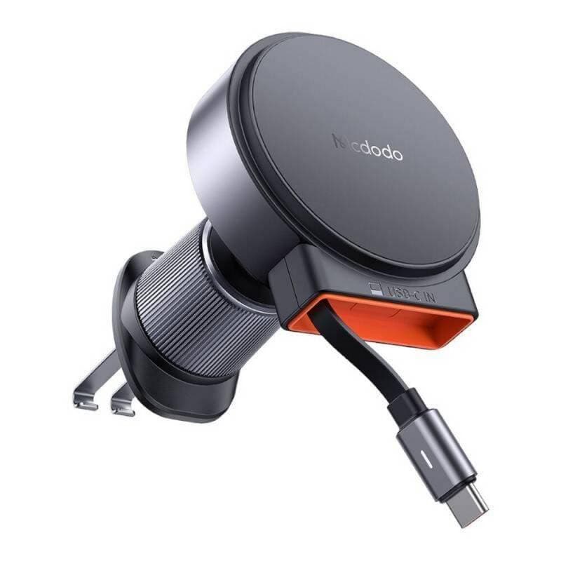 Mcdodo - Qi car charger, with disposable USB-C cable, 15 W, black – 2