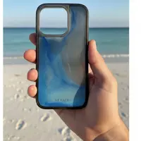 iPhone 16 Pro - Coque avec sable mobile, bleu – Bild 2