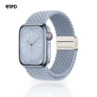 RPD Magnos Magnet Armband Nylon Geflochten für Apple Watch 44/45/46/49mm - Nebelblau – Bild 1