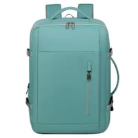 Okade S3610 Laptop backpack 17.3 inch - Business travel backpack with USB, suitcase design, mint green – Bild 2
